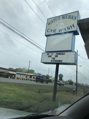 Sign when driving out