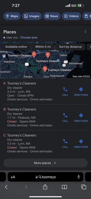 Toomey's Cleaners