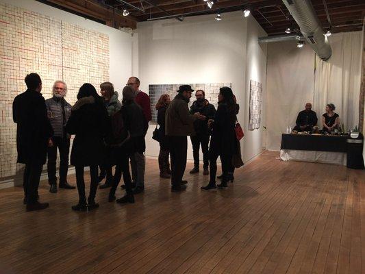 Ronald Chase's opening reception at K.OSS Contemporary Art Gallery.