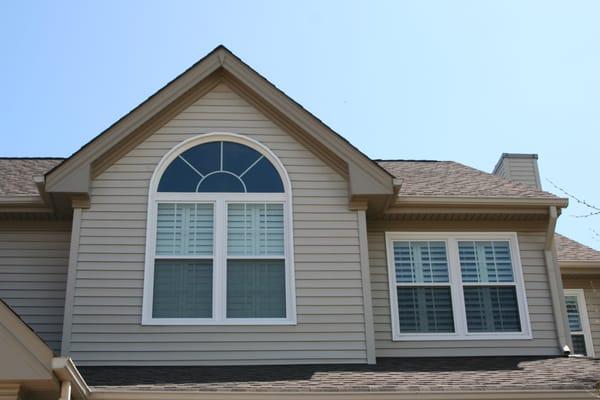 Half Round Window with Grids