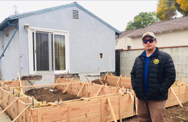 Raised Foundation for Room Addition in San Gabriel, CA