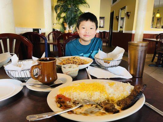 Wednesday lunch with my little boy.