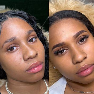 Ombre Powder Brow transformation