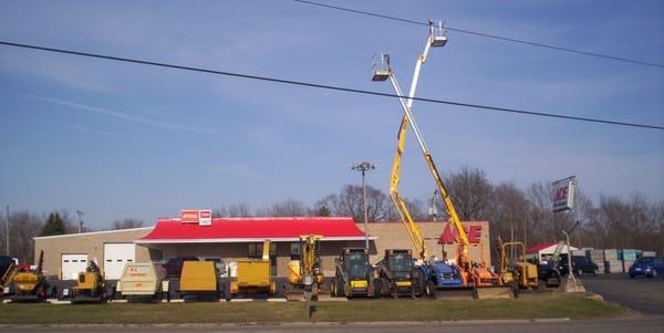 A view of the store along with some of our rental equipment. Check out our rental website at www.acerentalplacedixon.com for pricing!