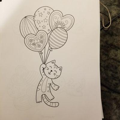 Rejected by the assholes in the mail room for being a copy from a coloring book. This is not a copy. Copies aren't allowed but printouts are