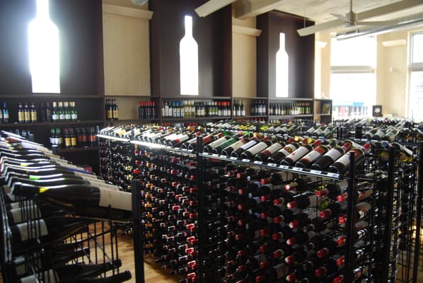 Wine section.