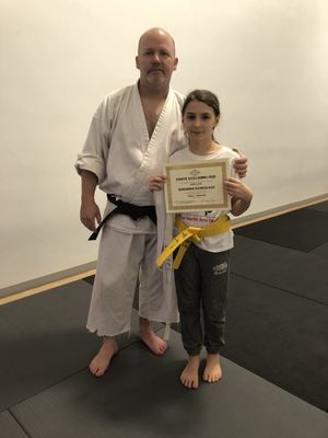 DD earned her Yellow Belt!