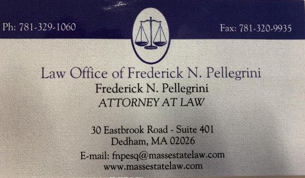 Law Office of Frederick N Pellegrini