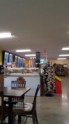 Deli counter in back