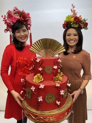 Our Lunar New Year Headdress Class was a big hit.