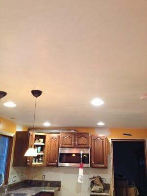 After: smooth ceiling and walls!