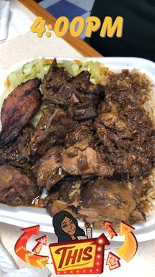 Brown stew chicken