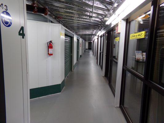 Wide Aisles for Easy Access to Climate Controlled Units