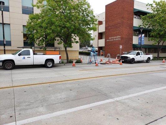 City of Burbank - ASB Building - Fiberoptic Installation