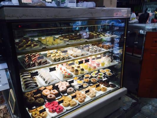 Crazy bakery selection with donuts by dough !!!! 24 hours