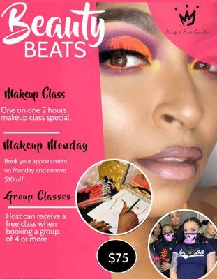 Beauty Beats classes book w/ Andrea