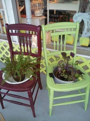 Vintage Garden chairs..one of a kind 1940 era