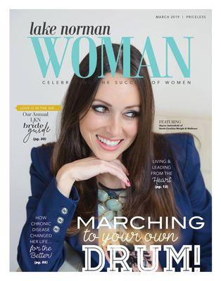 Alyssa Jastrzebski on the cover of Lake Norman Woman!