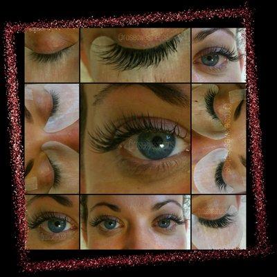 Eyelash extensions, full set, cateye by Rose