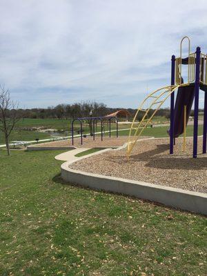 Closeup of the jungle gym.