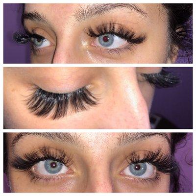 Volume Lash Set No Need For Mascara Or Eye Makeup Clients Return For Fill-in's In 3-4 Weeks.