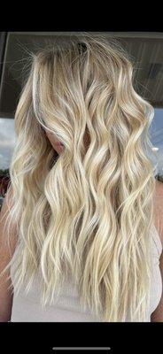 South Florida Blonde- our signature "BlondBombshell" look with a glowy, bright finish!