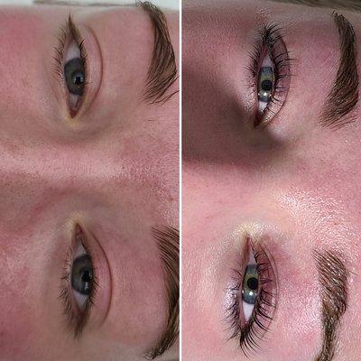 Keratin lash lift and tint