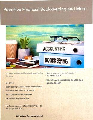 Proactive Bookkeeping and More