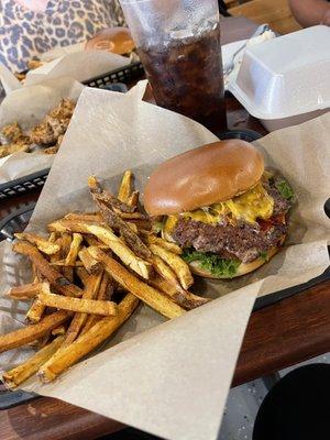 Cheese burger basket!!