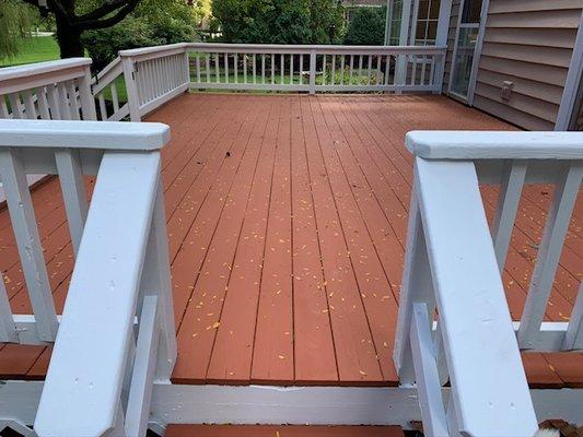 Deck with Deck Over   Jeff's crew knew how to use this product  Lasts and looks new