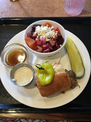 1/2 French dip & small Beet salad