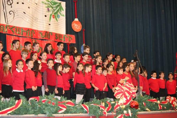 AGM students performing at the 2013 Christmas School Program.