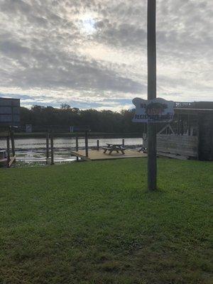 Boat slips and dock