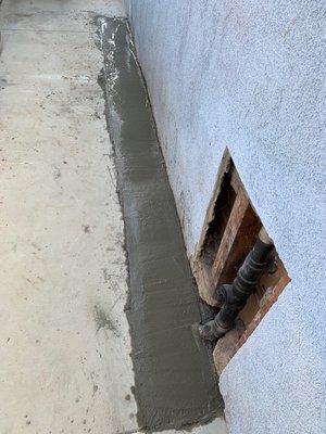 Drain line repair.