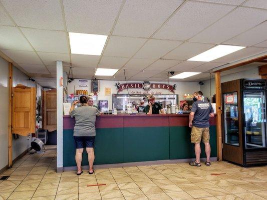 Front Counter at Basil Boys