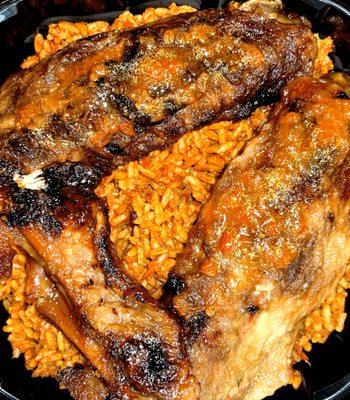 Jollof Rice with Turkey