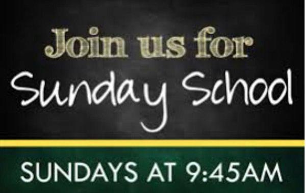 Join us for Sunday School