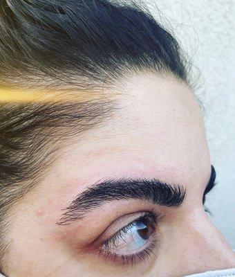 Expert brow styling. We keep them full!