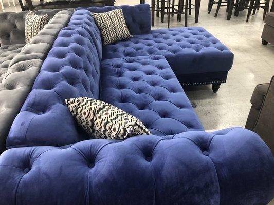 BLUE SOFAS, BLUE COUCHES