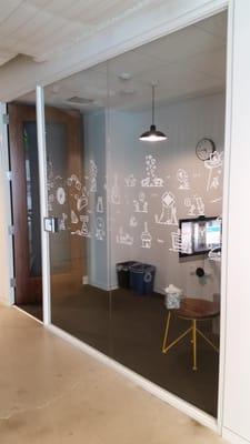 Dropbox decided to spruce up their conference rooms! Austin Window Tinting and Graphics