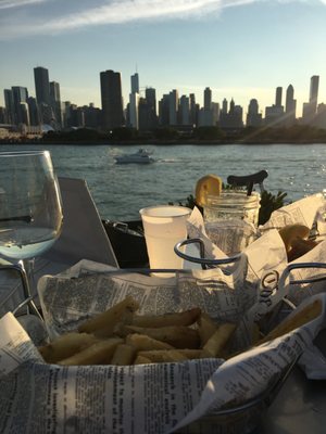 Good food, strong drinks, and an amazing view.