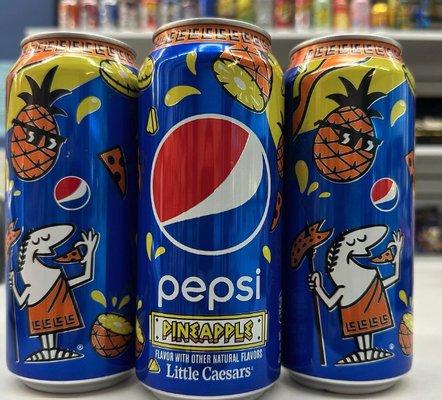 Pepsi Pepsi! I mean pizza pizza! Pepsi said okay we get it you don't like pineapple on your pizza so drink it with your Pepsi while you eat