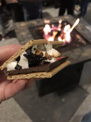 S'mores! I got the marshmallow just a little charred , just the way I like it!