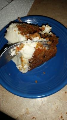 Just a corner of the carrot cake