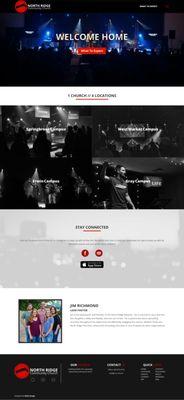 North Ridge Community Church Modern Church Web Design