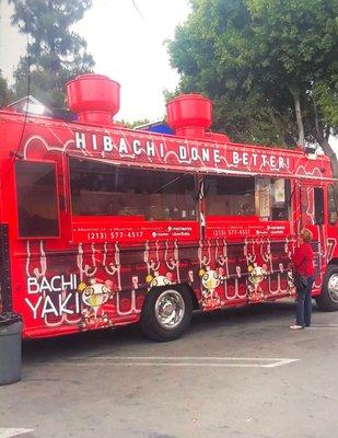 Japanese From a food truck she's so fancy!