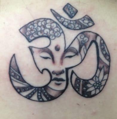 Om/Buddha Tattoo by Phat Joe