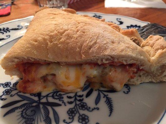 Inside a Hy-Vee calzone