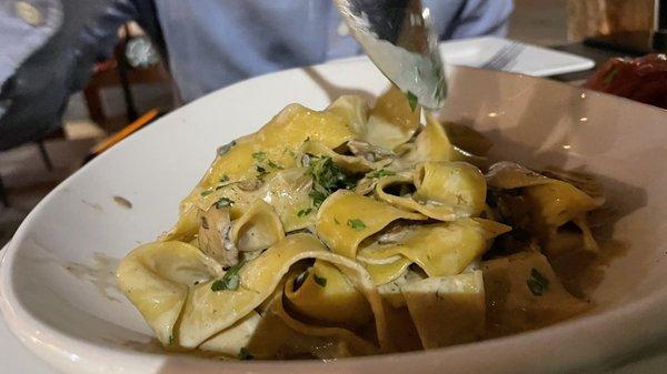 Pappardelle ai Funghi Dinner