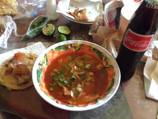 Menudo and carnitas